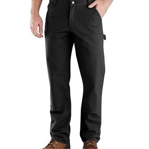 Men’s Carhartt Straight Fit Black Double Knee Carpenter Pants